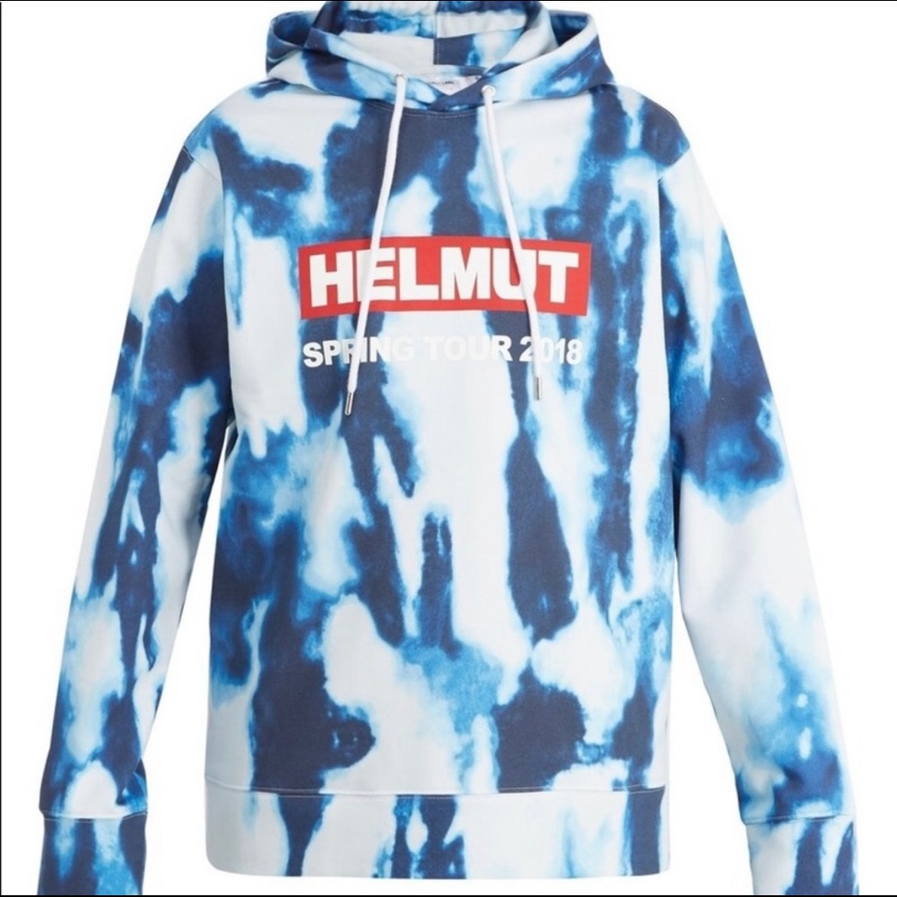 Helmut Lang Tie Dye Cotton Hoodie